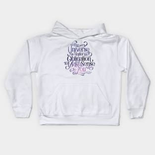 Universe Quote Kids Hoodie